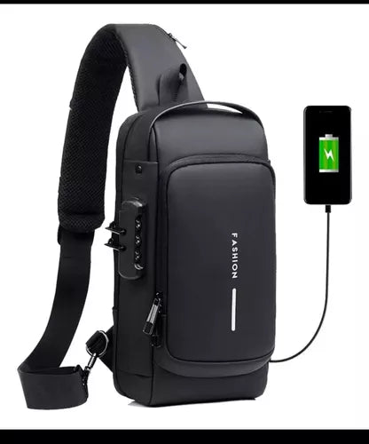 Bolso Antirrobo de Cuero Con USB